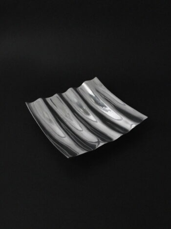 Polished Aluminum Wave Bowl