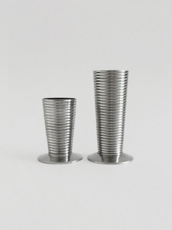 Aluminum Pair Vases