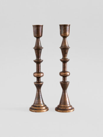 Pair brass candlesticks