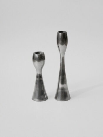 Polished Aluminum Different Candlesticks