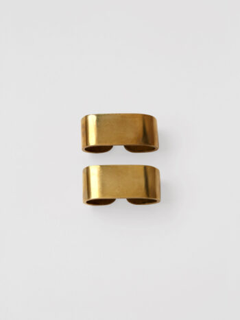 Pair Of Solid Brass Napkin Holders