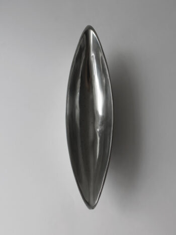 Polished Aluminum Long Deep Large Bowl