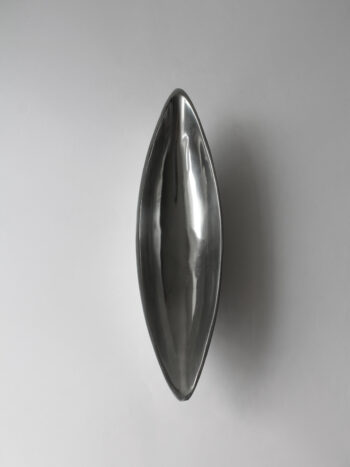 Polished Aluminum Long Deep Medium Bowl
