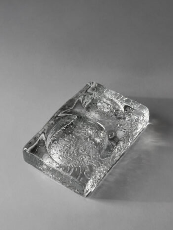 Kosta Boda Massive Vintage Glass Ashtray