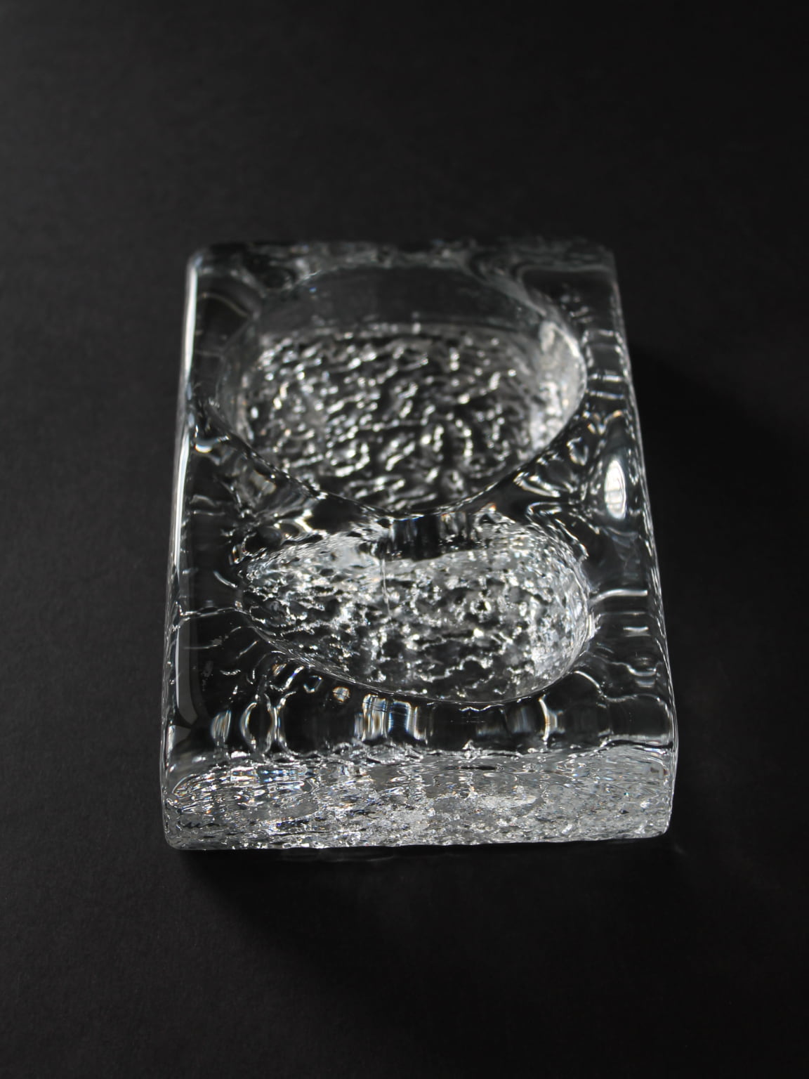 Kosta Boda Massive Vintage Glass Ashtray
