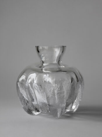 Lars Hellsten Large Crystal 1970s Vase
