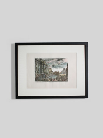 Giovanni Battista Piranesi (1720-1778) "Veduta della vasta Fontana di Trevi" Etching, 1750s, Italy