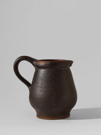 Hartwig Heyne Dark Brown Rustic Jug, 1960s, Germany