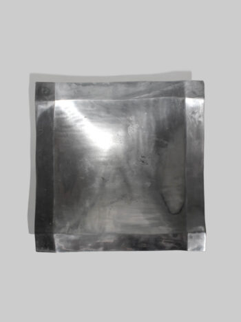 Polished Aluminum Contemporary Square Large Bowl