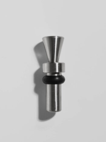 Brushed Metal Brutalist Massive Bottle Stopper
