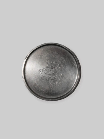 Just Andersen Art Deco Pewter Coaster With Fish Motifs, Denmark, 1933
